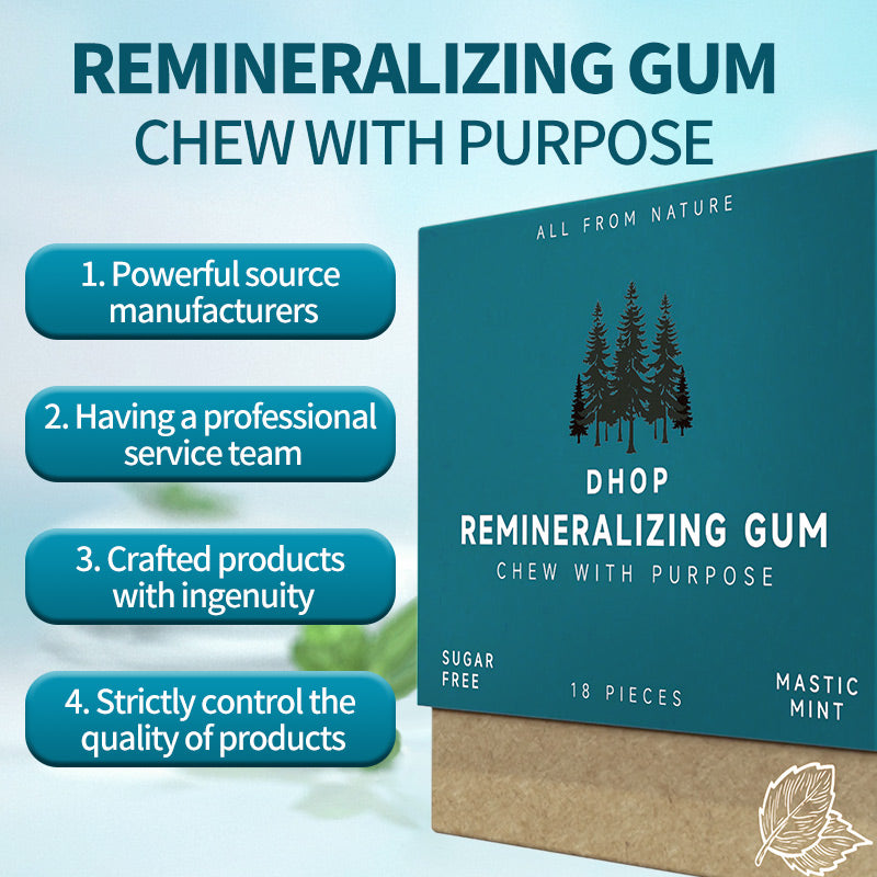 OFFICIAL VITA & DHOP UNDERBRUSH Remineralizing Chewing Gum with Nano-Hydroxyapatite for Teeth and Gum Protection - 30 DAY SUPPLY